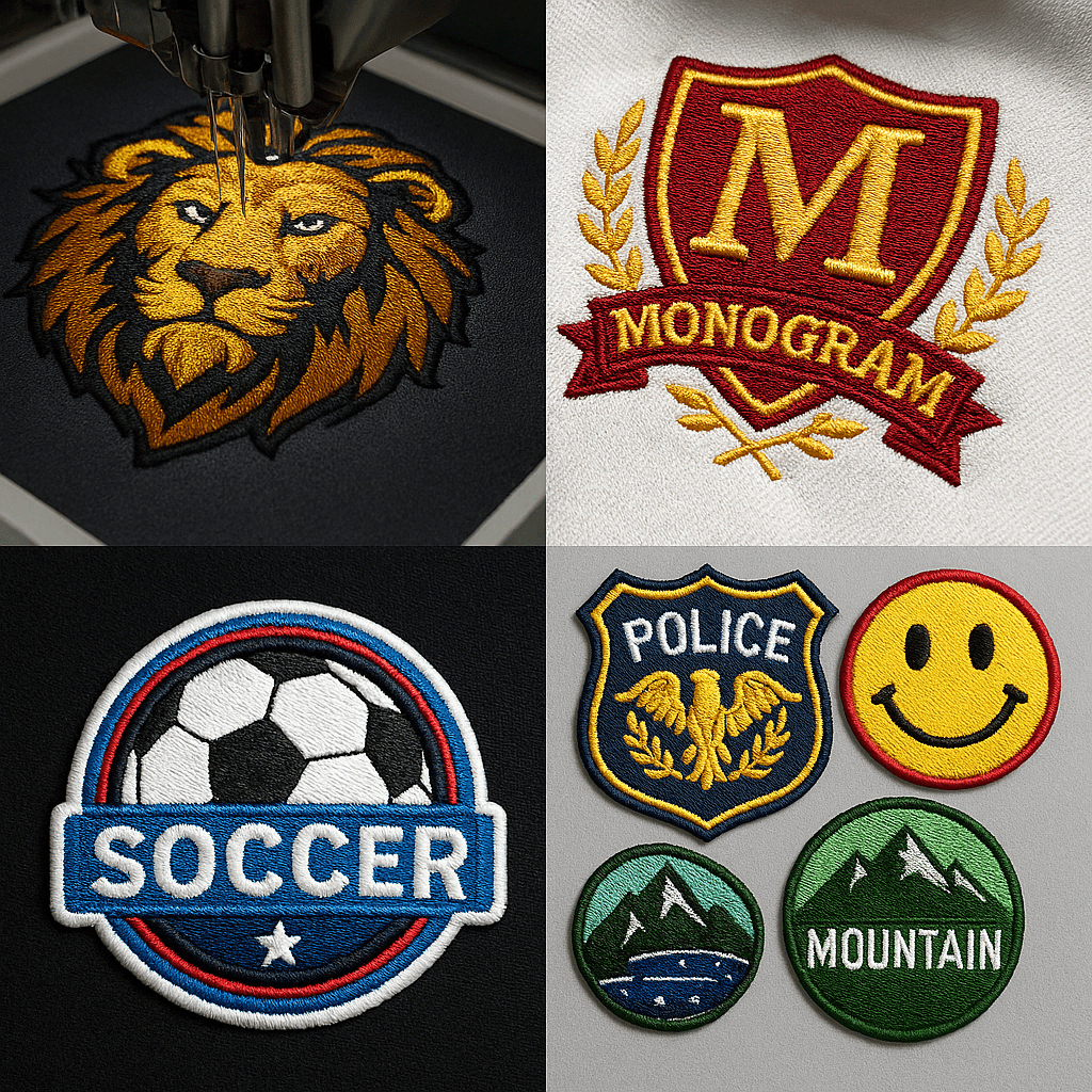 Custom embroidery patches